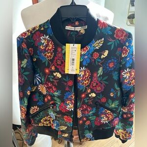 Alice and Olivia floral bomber jacket